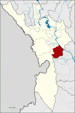 Karte von Tak, Thailand, mit Wang Chao