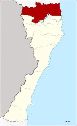 Karte von Prachuap Khiri Khan, Thailand, mit Hua Hin