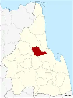 Karte von Nakhon Si Thammarat, Thailand, mit Phrom Khiri