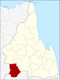 Karte von Nakhon Si Thammarat, Thailand, mit Bang Khan