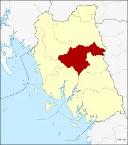 Karte von Trang, Thailand, mit Mueang Trang