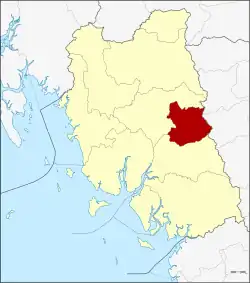 Karte von Trang, Thailand, mit Na Yong