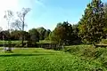 Naturnaher Bachverlauf des Amstelbachs