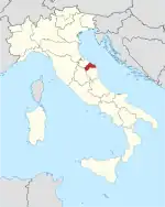 Lage innerhalb Italiens
