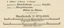 Andrées Weltatlas, Bielefeld/Leipzig 1880:Im Antiqua-Satz wurde im 19. Jahrhundert noch das ſ eingesetzt, um drei gleiche s aneinander zu vermeiden
