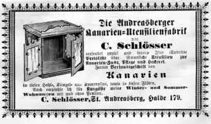 Kanarien-Utensilienfabrik C. Schlösser