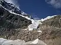 Der Angel-Gletscher auf der Nordseite.