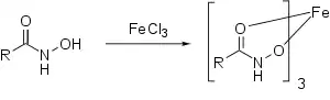 Bildung des Eisen(III)-komplexes