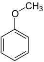 Struktur von Anisol
