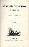 Annuario Marittimo, Titelblatt (1865)