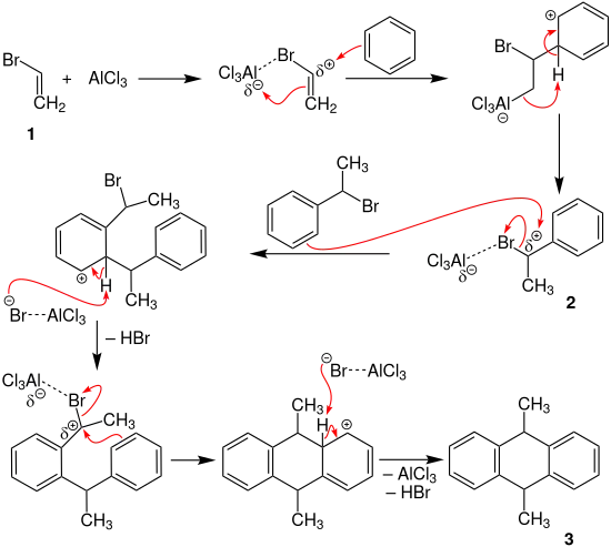 Anschütz-Anthracen-Synthese Mechanismus V4