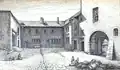 Innenhof des Schlosses um ca. 1880