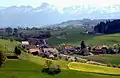 Ansicht Englisberg und Zimmerwald mit Blickrichtung auf den Gantrisch