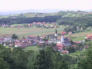 Blick auf Sankt Peter am Ottersbach