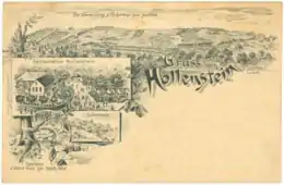 Postkarte„Gruß vom Hollenstein“um 1895