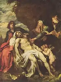Eine Kopie des Originals befindet sich in der Turmkapelle (Gedächtniskapelle)