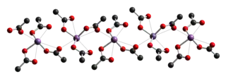 Kristallstruktur von Antimon(III)-acetat