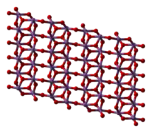 Struktur von Antimon(V)-oxid