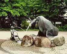 Hamburg-Poppenbüttel, Alstertal-Einkaufszentrum: Antje-Brunnen