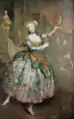 Antoine Pesne: Die Tänzerin Barbara Campanini  aus dem Stadtschloss Potsdam (Speisezimmer) befindet sich heute im Schloss Charlottenburg