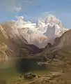Anton Hansch: Blick vom Gosausee auf den Dachstein, um 1876