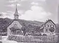 Kirche und altes Pfarrhaus 1925