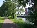 kanalisierte Schelde in Anzin