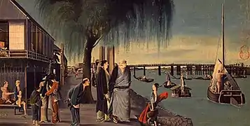 An der Ryōgoku-Brücke