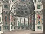 Königliches Appartement, für die Oper Ugo, conte di Parigi von Gaetano Donizetti, 1832