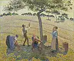 Apfelernte in Éragny, 1888 im Dallas Museum of Art, Dallas