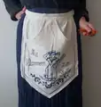 Schürze mit integriertem Klammerbeutel