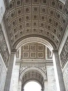 Arc de Triomphe aus der Froschperspektive