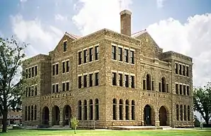 Archer County Courthouse and Jail, gelistet im NRHP mit der Nr. 77001424