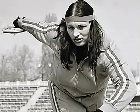 Die Olympiazweite von 1972 und EM-Zweite von 1974 Argentina Menis kam auf den neunten Platz