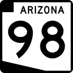 Straßenschild der Arizona State Route 98