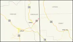 Karte der Arizona State Route 78