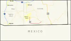 Karte der Arizona State Route 92