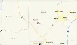 Karte der Arizona State Route 96