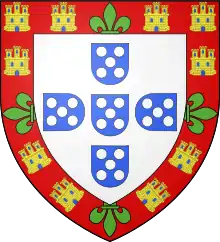 Wappen der portugiesischen Könige von Johann I. bis Alfons V.