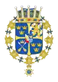 Carl Johans Wappen als Prinz von Sweden