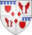 Wappen geviert von Reifferscheid und Salm, mit Dyck als Herzschild