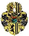 Wappen mit Helm (Renaissancestil) um 1920