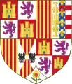 Wappen der Könige von Kastilien, Neapel und Titularkönige von Jerusalem aus dem Haus Trastámara