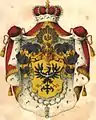 Wappen der preußischen Provinz Schlesien mit Rüdenband von 1842