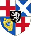 1655–1660Commonwealth of England, Scotland and Ireland mit persönlichem Wappen Oliver Cromwells
