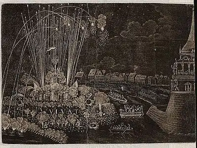 „Ihro Königl. Mai. von Gros Britannien zu Ehren Ao 1693 d. 28 January in Dresden präsentirtes Feuerwerck“