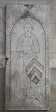 Grabplatte des Ritters Pierre de Châtres († 1306)