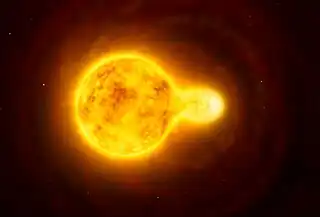 künstlerische Vorstellung von V766 Centauri