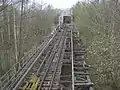 Ehemalige Aschebrücke zwischen Kraftwerk und Tagebau Turów