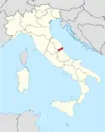 Lage innerhalb Italiens